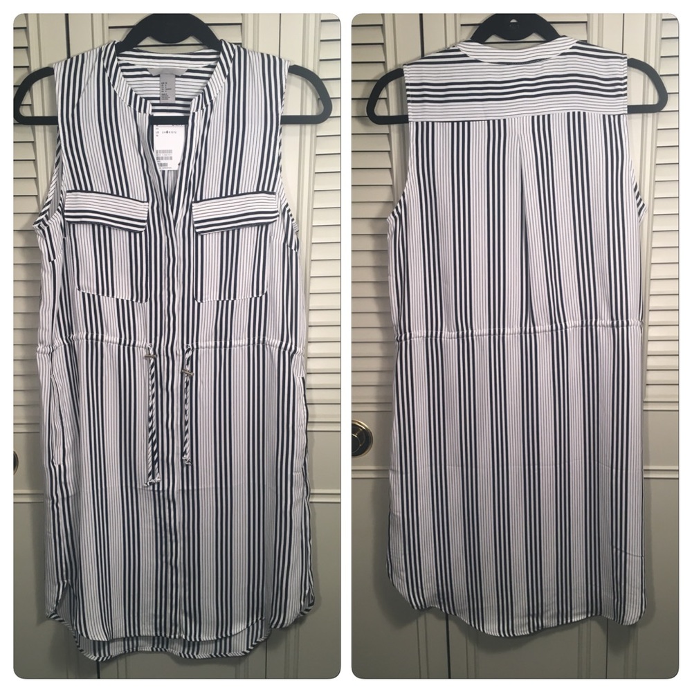 H&M strip dress